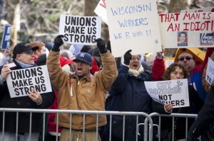 Rally Held To Stand In Solidarity With Union Workers Across The Country